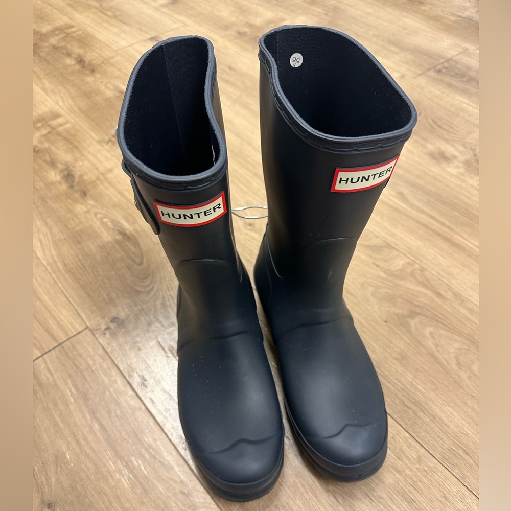 Hunter Original Short Navy Boots